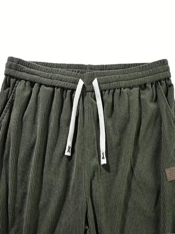 Men's Loose Fit Corduroy Cargo Style Trouser