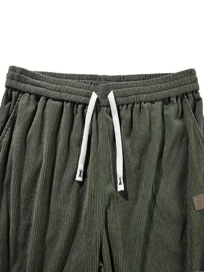 Men's Loose Fit Corduroy Cargo Style Trouser